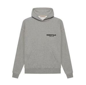 Essentials Heather Gray Men's Hoodie